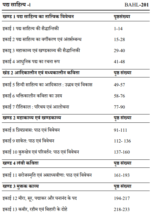 BA Second Year Hindi Books by UOU