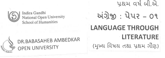 BAOU BA 1st Year English Literature Books