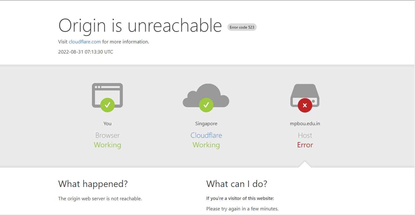 mpbou site not working