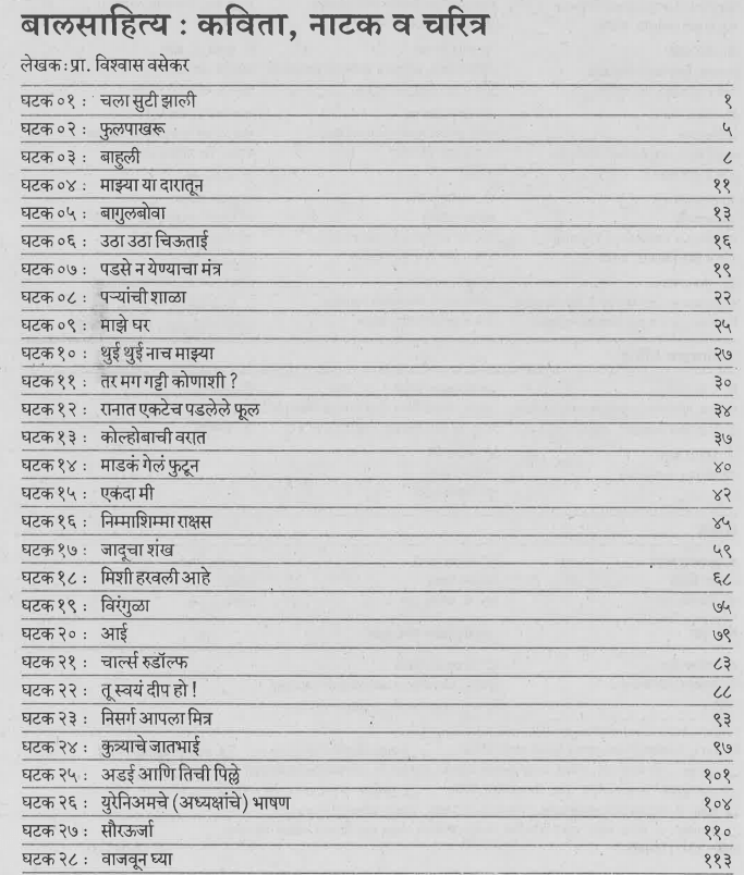 T.Y.B.A. Marathi Literature Book PDF