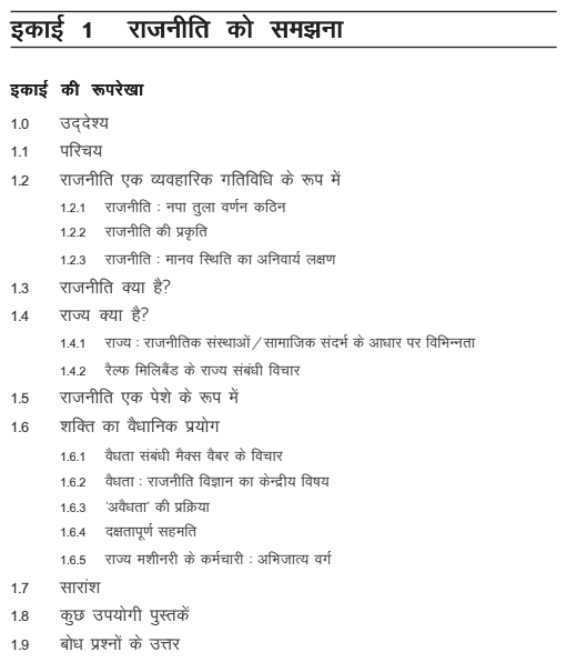 IAS Political Science Optional Books in Hindi PDF Download