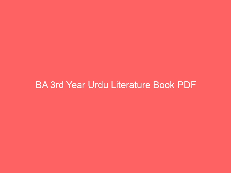 BA Books PDF In Hindi For 1st, 2nd & 3rd Year [Free Download]