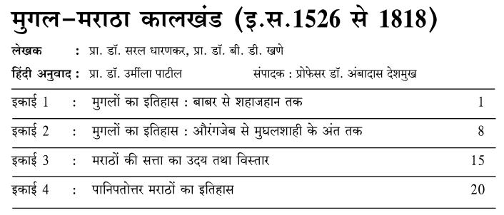 BA 3rd Year History Book in Hindi PDF by YCMOU