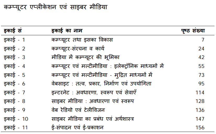 📗 JM-01 Computer Application and Cyber Media - SLM